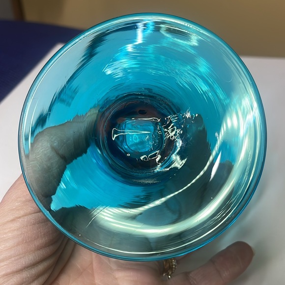 Bischoff Glass Blue Jack in the Pulpit Vase Art Glass - Picture 4 of 5